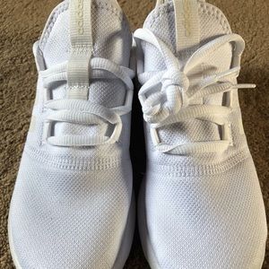 White adidas Cloudfoam, size 6.5, gently used